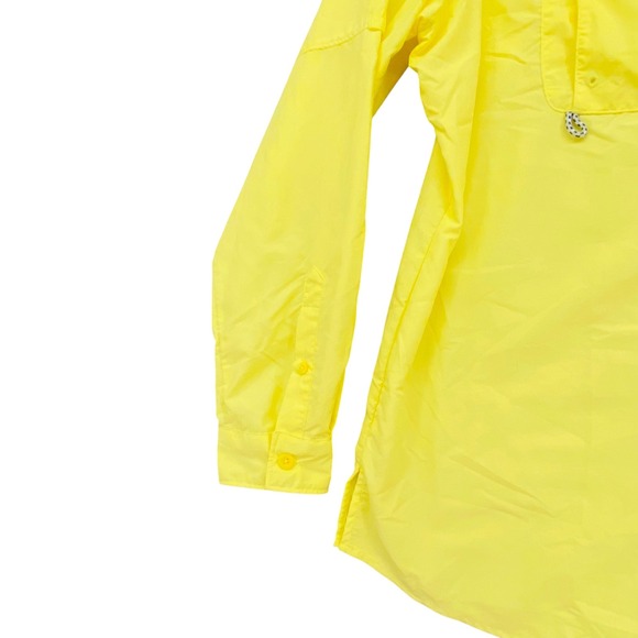 Columbia Fishing Shirt PFG Vented Button Up Outdoor Shirt XL Lemon - Picture 4 of 8